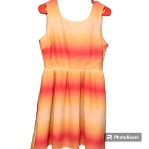 Jack By BB Dakota Pink & Orange Ombre Dress Women's Size Medium NWOT